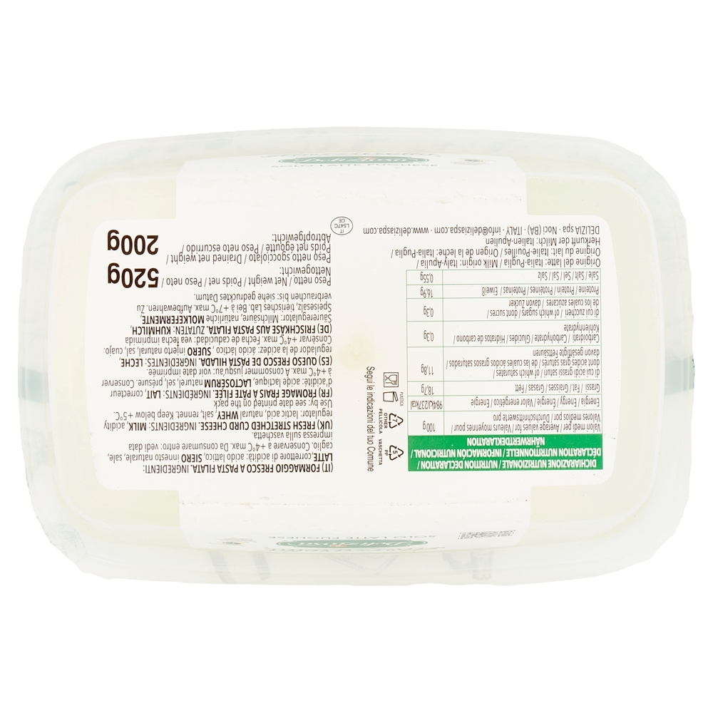 MOZZARELLA L/S  DELIZIA TRECCIA 200